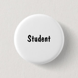 Student 3 Cm Round Badge