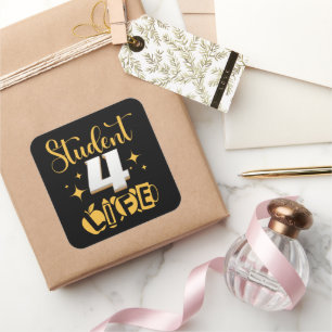STUDENT 4 LIFE #studentlife Square Sticker