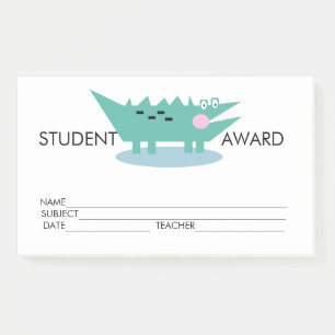 Student Award Achievement Announcement Post-it Notes