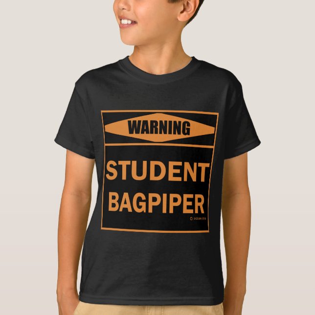 Student Bagpiper T-Shirt (Front)