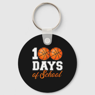 Student Basketball 100 School Teacher 100th Day Da Key Ring