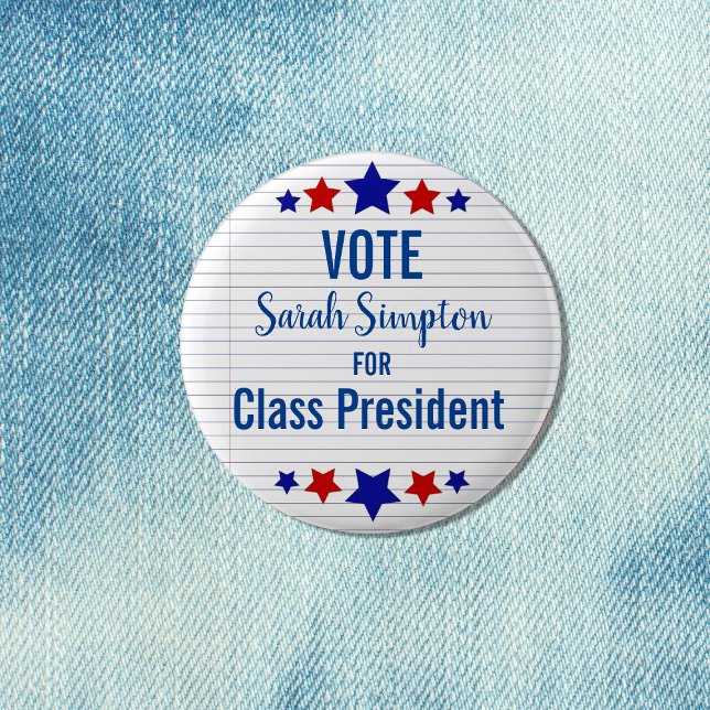 Student Council Election Vote Button | Class Presi (Creator Uploaded)