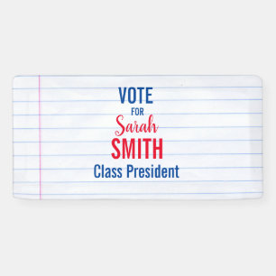 Student Council Election vote Buttons Banner