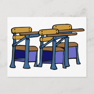 Student Desks Postcard