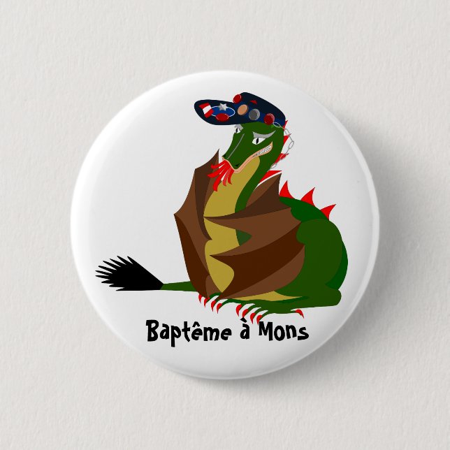 Student dragon in Mons 6 Cm Round Badge (Front)