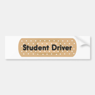 Student Driver Bandage Bumper Sticker