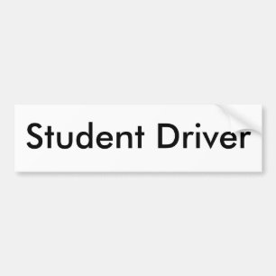 Student Driver Bumper Sticker