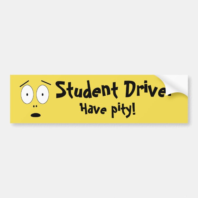 Student Driver Bumper Sticker (Front)
