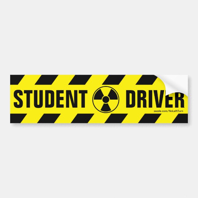 Student Driver Bumper Sticker (Front)