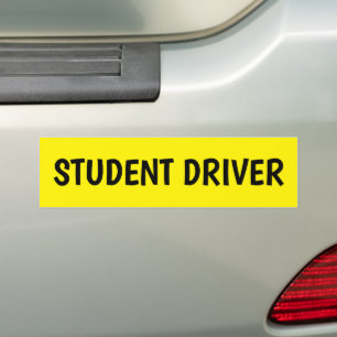 STUDENT DRIVER BUMPER STICKERS