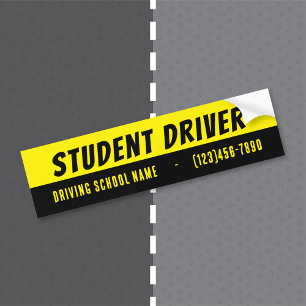 Student Driver   Driving School Bumper Sticker