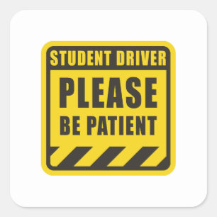 student driver funny sticker   student driver car