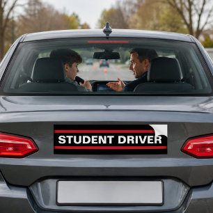 Student Driver New Driving Instructor Warning Bumper Sticker