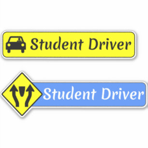 Student Driver Signs for New Drivers - Car Safety