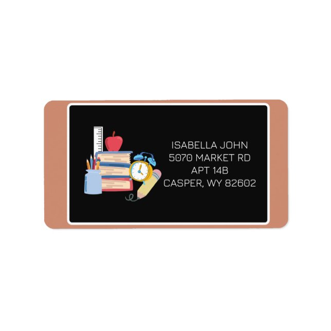 Student Essentials - Customise Address Label (Front)