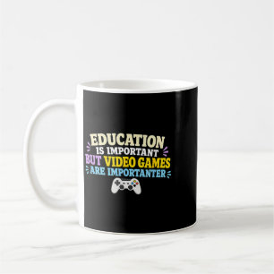Student Gamer Video Games School Gaming Humour Coffee Mug