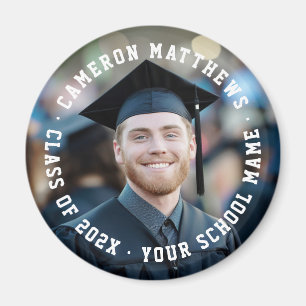 Student graduation full photo modern  magnet