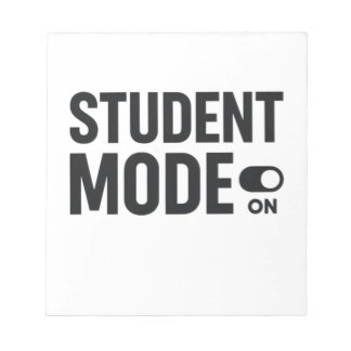 Student Mode On – Funny Study Motivation Notepad