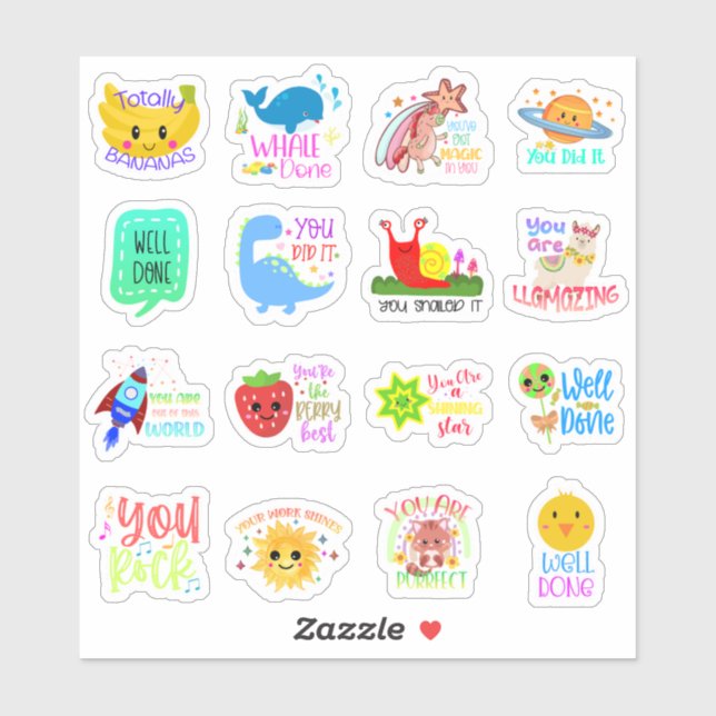 Student Motivational Sticker (Sheet)