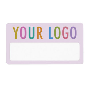 Student Name Stickers Custom School Logo Purple