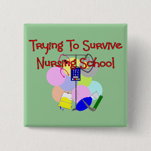 Student Nurse gifts 15 Cm Square Badge