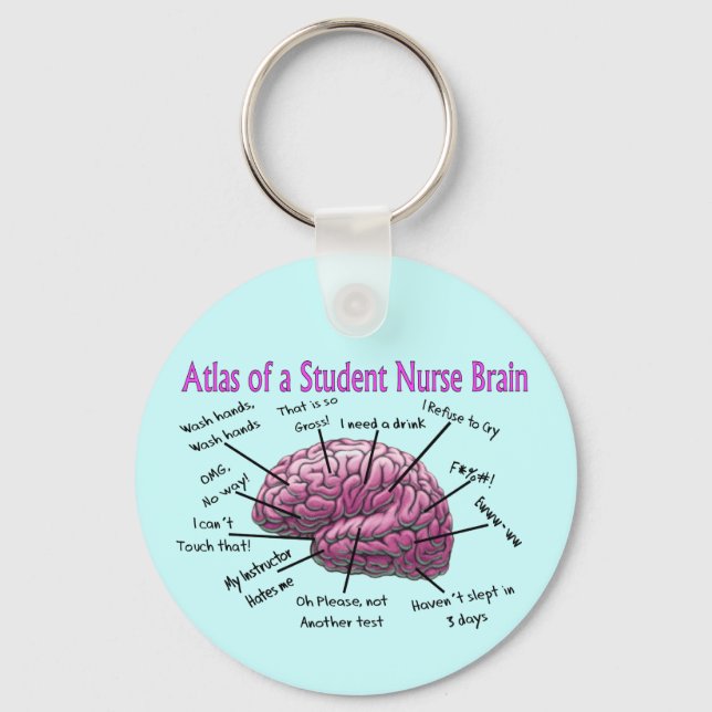 Student Nurse Gifts Key Ring (Front)