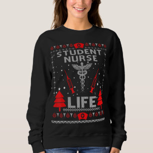 Student Nurse Life Ugly Christmas Sweaters Matchin