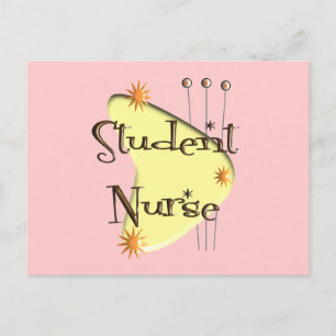 Student Nurse Retro Style Design Gifts Postcard
