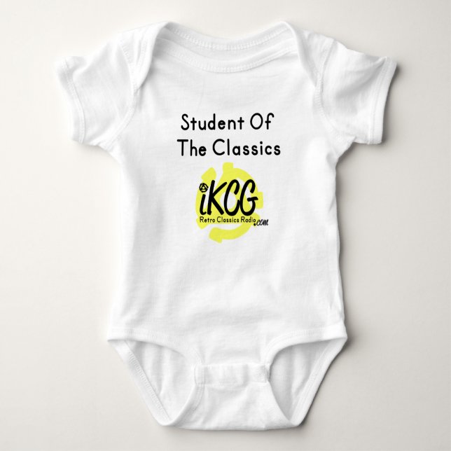 "Student Of The Classics" iKCG Romper Baby Bodysuit (Front)