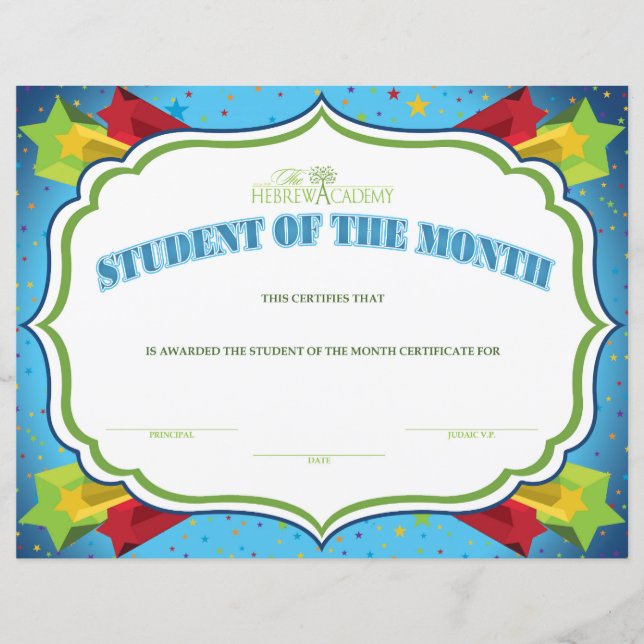 Student of the Month (Front)