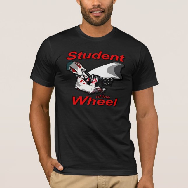 Student of the Wheel (Red Graphic) T-Shirt (Front)