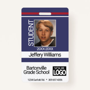 Student Photo - Blue ID Badge