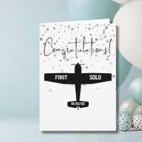 Student Pilot First Solo Aeroplane Congratulations