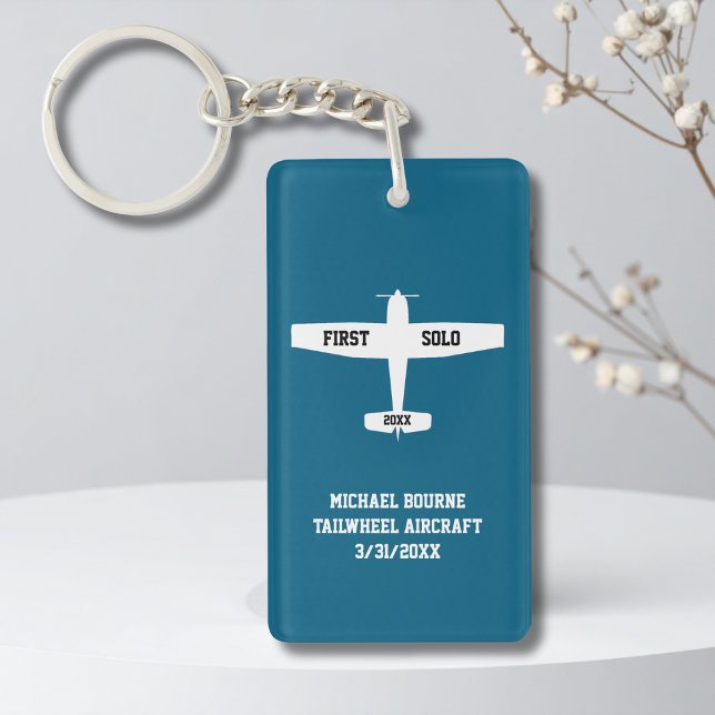 Student Pilot First Solo Aeroplane Photo Custom Key Ring (Creator Uploaded)
