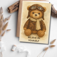 Student Pilot First Solo Aeroplane & Teddy Bear