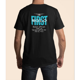 Student Pilot First Solo Aviation Custom  T-Shirt