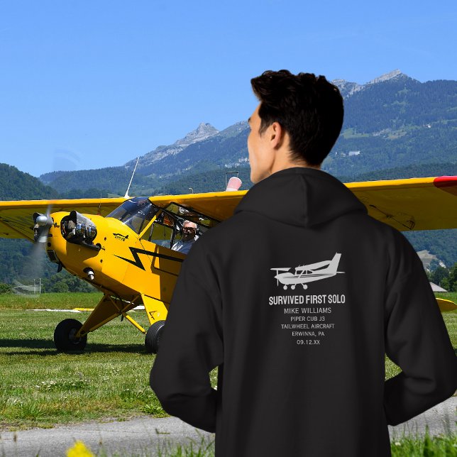 Student Pilot First Solo Cessna Aeroplane Funny Hoodie (Creator Uploaded)