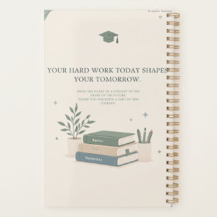 Student Planner 2027 Cover - Sage Green Aesthetic