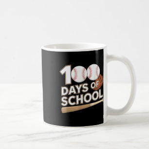 Student School Teacher 100 Days Of School Baseball Coffee Mug