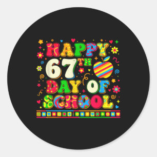 Student Six Seven Trending 67 Happy 67th Day Of Sc Classic Round Sticker