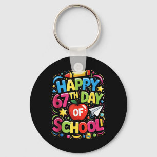 Student Six Seven Trending 67 Happy 67th Day Of Sc Key Ring