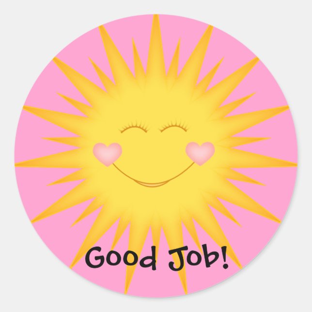 Student Stickers/Good Job,Well Done,Super Student Classic Round Sticker (Front)