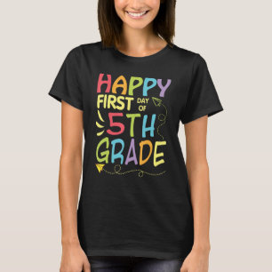 Student Teacher Back To School Happy First Day Of T-Shirt