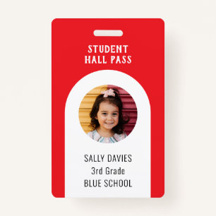 Student Toilet Pass Badge   Reusable School Bath ID Badge