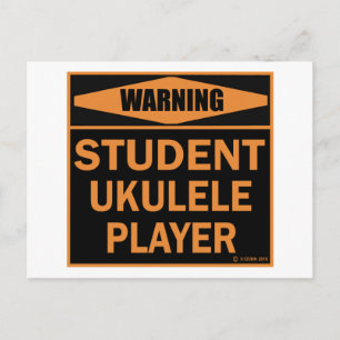 Student Ukulele Player Postcard