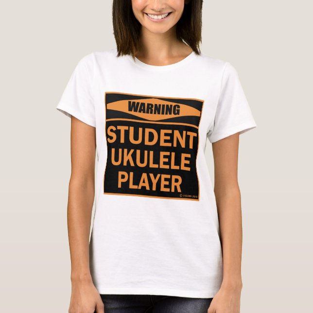 Student Ukulele Player T-Shirt (Front)
