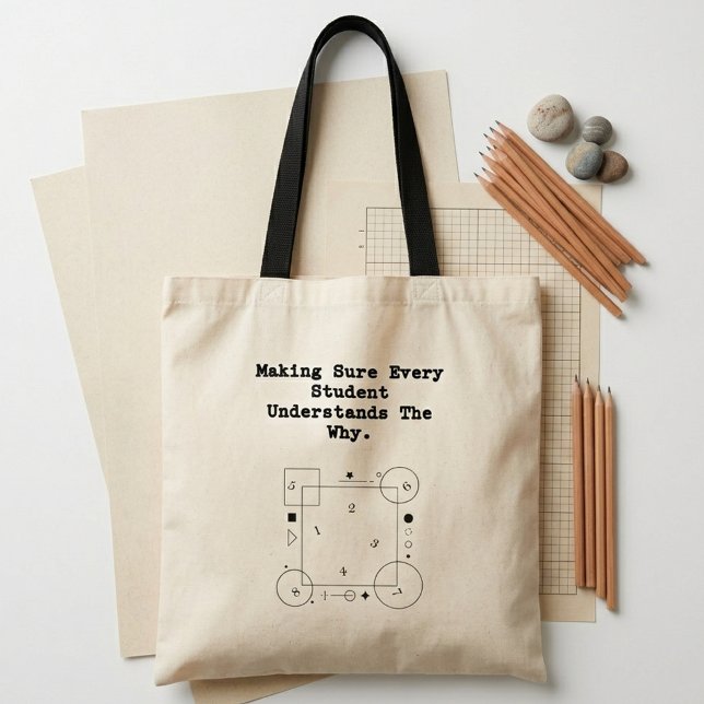 Student Understands Why | Conceptual Math Guide Tote Bag (Creator Uploaded)