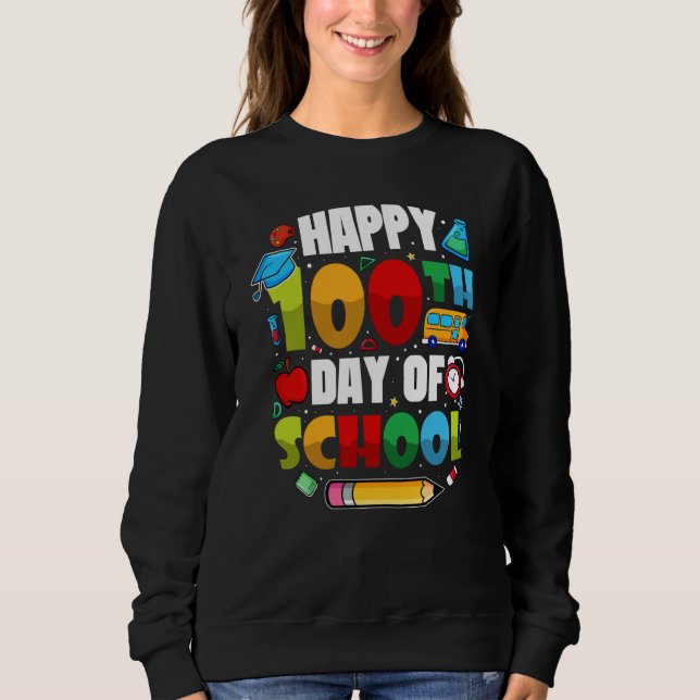 Students 100 Days Of School Teachers 2023 Boys And Sweatshirt (Front)