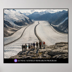 Students observe the Gilkey Trench in Alaska Poster