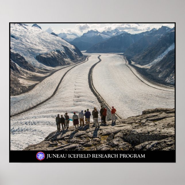 Students observe the Gilkey Trench in Alaska Poster (Front)